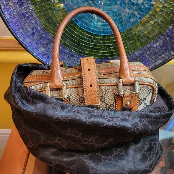 GUCCI GG Monogram Canvas Bowler Bag. - Picture 15 of 16